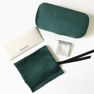 抗压便携眼镜盒ins少女太阳古奇眼睛皮袋gucci简约收纳墨镜盒男士