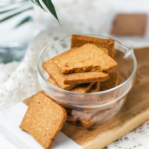 枣叔的店 焦糖海盐薄脆手作饼干代餐小零食伴手礼礼盒糕点下午茶