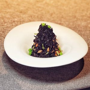 酒店中厨异性不规则创意意境菜融合菜冷菜盘中式会所草帽盘特色盘