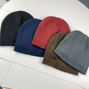 出口日本高品质双层冬季冷帽男女保暖针织帽百搭休闲运动毛线帽子