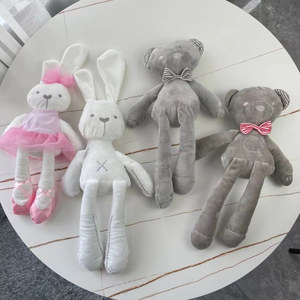 外贸英国婴儿安抚陪睡小熊熊宝宝毛绒玩具ins公仔儿童兔子布娃娃
