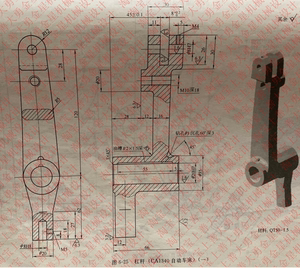6-25 ca1340自动车床杠杆 机械制造工艺夹具 机械设计cad图纸设计