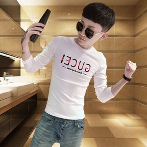 衣服男社会人精神小伙长袖