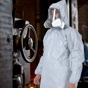 杜邦tychem f级防护服化学有机溶剂液氨防护服防强酸碱工厂实验室