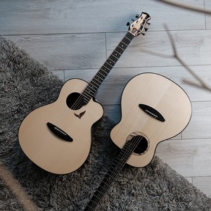 彩虹人高端吉他全单板民谣电箱木吉他41寸指弹弹唱ls700正品kenji