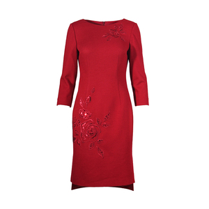 货量有限 chlosio克劳西新款精致奢华钉珠优雅连衣裙