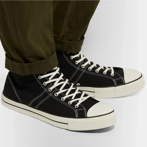正品匡威 lucky star hi纯黑色高帮帆布透气男女休闲板鞋163321c
