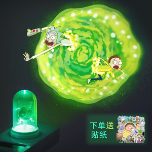 瑞克和莫蒂周边手办rick and morty玩具瑞克与莫蒂传送枪钥匙扣