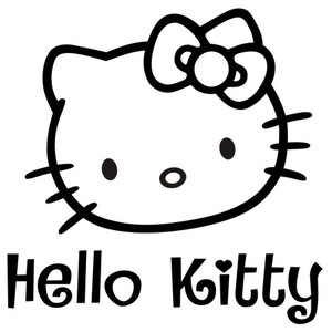 kt 卡通 可爱 个性贴 卡通车贴 汽车用品 可爱汽车装饰贴