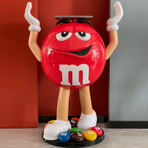 001人付款淘宝创意mm巧克力豆陶瓷杯子m豆大容量水杯卡通杯情侣杯咖啡