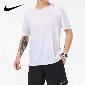 nike耐克短袖男装2022夏季新款运动服圆领休闲白色t恤cz9185-100
