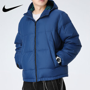 耐克羽绒服男装2020冬季新款运动服保暖夹克蓝色外套ck6774-490