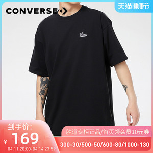converse匡威短袖男2022春季新款圆领宽松运动服刺绣t恤10020931