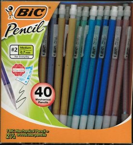 bic mechanical pencils - 40 count bic自动铅笔-40包