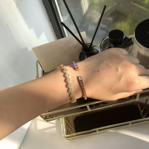 国内现货 纪梵希givenchy 镀k金18k 满天星水晶手链