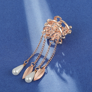 仙气流苏发夹女复古抓夹刘海后脑勺发卡头发夹子头饰小号发抓发饰