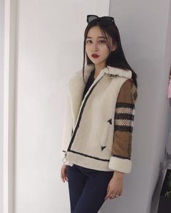 漫迪世家2017秋冬新款女式羊绒夹克真皮羊皮毛一体短款休闲外套潮