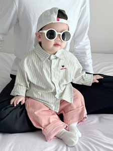 婴儿套装春秋季韩版男童衣服春装洋气小孩童装宝宝百搭两件套春天