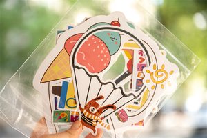 照片相框diy卡通贴纸幼儿园儿童成长手册花边装饰手工贴画材料包