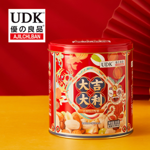 UDK优之良品缤纷综合果仁大吉大利吉祥综合坚果300g 罐装年货送礼