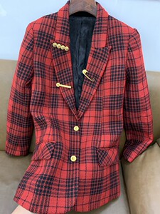 米12元薄面外套棉袄布料面料英格兰夹棉格子  手工服装制作0人付款12