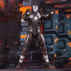 ka钢铁侠mk18漫威周边kingarts 1/9合金兵人玩具手办可动发光摆件