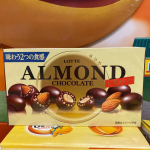 香港代购 日本 lotte 乐天 麦脆杏仁巧克力 89g