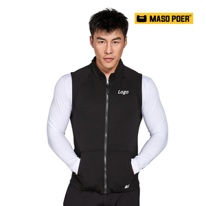 马索伯尔私人健身教练马甲外套男女工作服修身秋冬加厚绒保暖定制