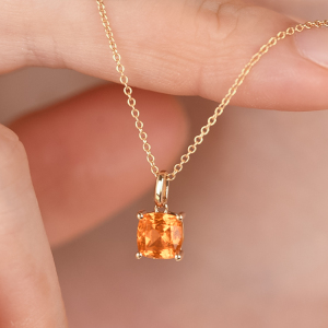 芬达石 纯18k黄金吊坠 定制款