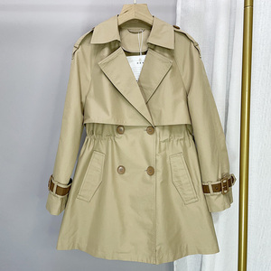 诗迈尔奕短款风衣女矮小个子修身外套2021新款春秋宽松上衣920