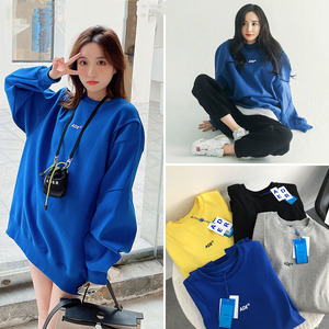 ader杨幂同款秋冬季卫衣韩国潮牌宽松休闲圆领衫捏折女情侣外套