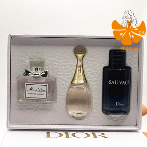 dior迪奥q版香水套盒 花漾真我旷野香水三件套伴手礼小样旅行装