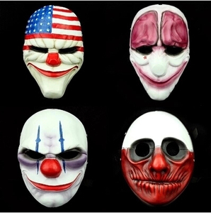 高档收获日2 payday dallas mask 万圣节主题游戏国旗面具 树脂