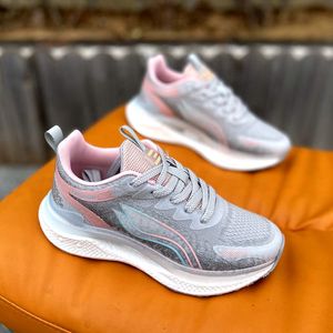 鹭威女士运动鞋2024夏季新款韩版爆米花底超轻单网透气休闲跑步鞋