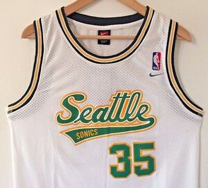 代购凯文杜兰特 西雅图超音速队nike 白色35号篮球服 球迷版球衣