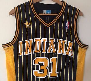 代购 雷吉米勒 印第安纳步行者队 adidas 黑色31号篮球服球衣