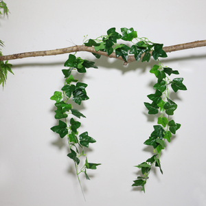 仿真手感绿叶藤条缠绕水管篱笆空调管挂壁绿植装饰藤条葡萄叶