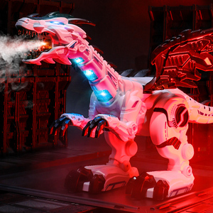 电动喷雾恐龙会走路喷雾喷火霸王龙机器人机械1-3岁儿童玩具5男孩