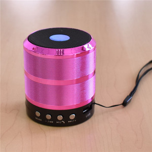 ws887蓝牙音箱金属感小钢炮便携式迷你无线fm收音小音箱