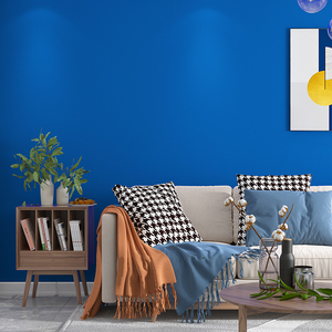 孔雀蓝墙纸自粘