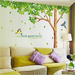 绿树大树客厅卧室电视背景床头墙贴纸房间装饰品墙壁自粘墙纸贴画