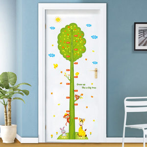 卡通树身高尺墙贴儿童房间宝宝量身高门贴卧室温馨可移除装饰贴画