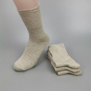 天然亚麻袜