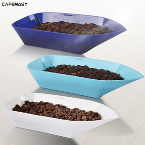 咖啡豆豆盘展览展示盘冷却盘船型弯曲容量盘生豆熟豆烘培咖啡器具