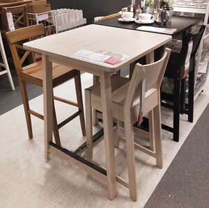 大连宜家ikea诺鲁克吧台家用简易餐桌庭院吧台方桌饭桌桌子