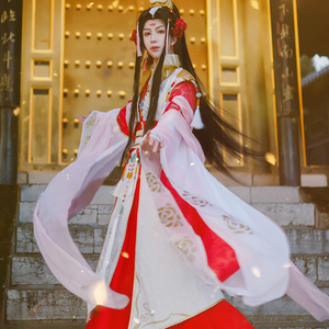 太子悦神谢怜cos服天官漫画原创赐福古装红白汉服cospaly全套男女