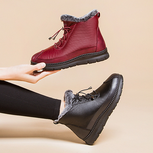 泰和源老北京布鞋女冬季中老年人妈妈鞋高帮加绒保暖棉鞋防滑软底