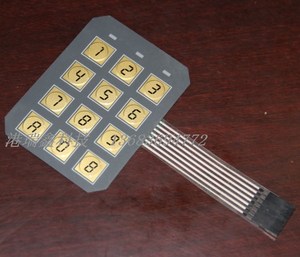 电子元件按键开关3*4薄膜键盘数字矩阵小键盘0-9 A-B