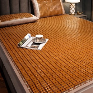 夏季床上麻将席凉席床垫竹块席子高端床席夏天家用寝室床垫子竹席