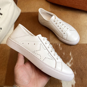 五角星小白鞋镂空